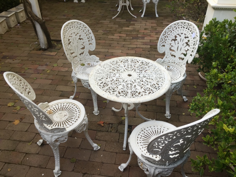 Metal Garden Chairs Shapiro Auctioneers, Victorian Style Garden Furniture