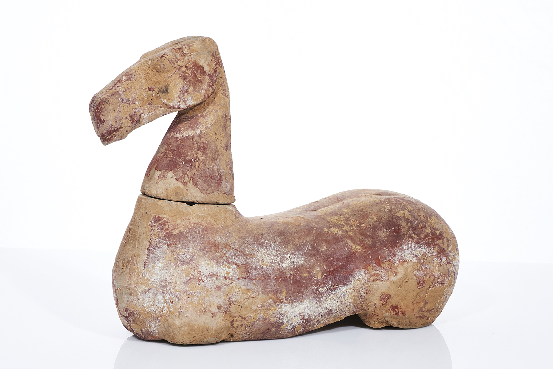 Chinese Pottery Model of a Recumbent Horse - Shapiro Auctioneers