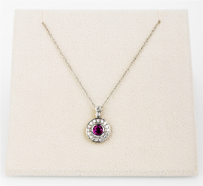 Ruby and Diamond Pendant - Shapiro Auctioneers