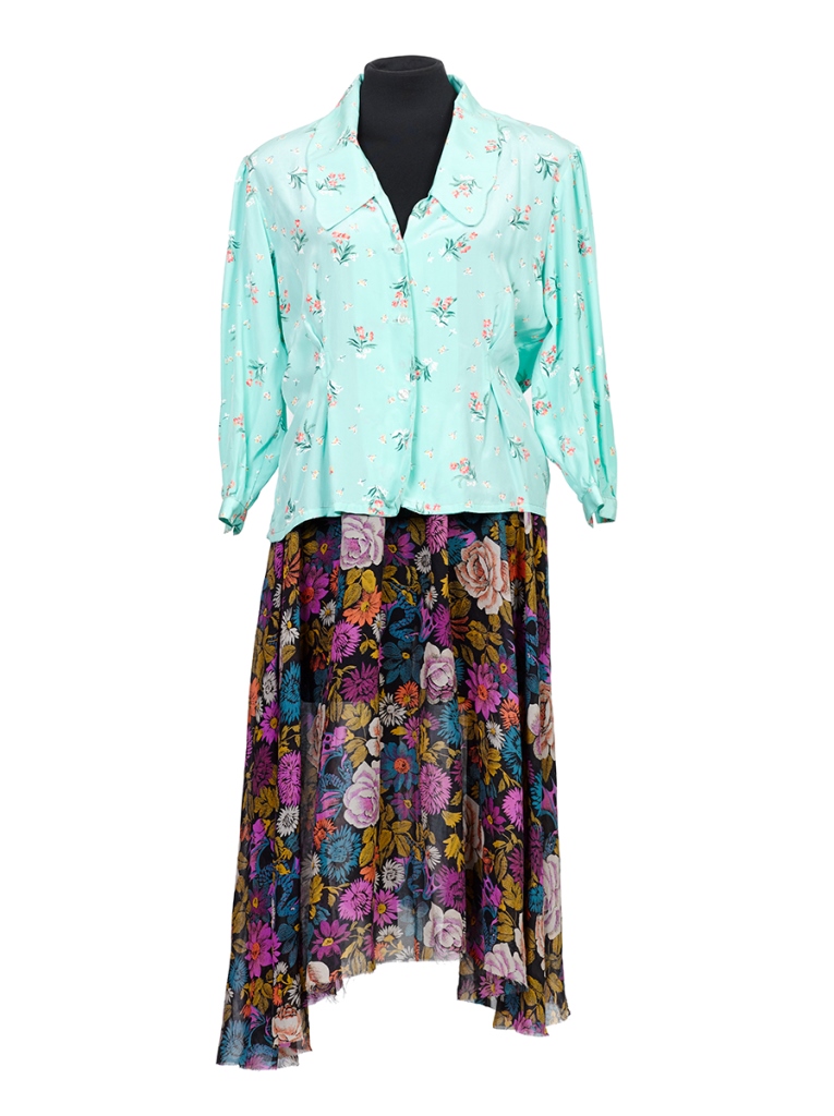 Silk Hibiscus Print Slip Dress - Shapiro Auctioneers