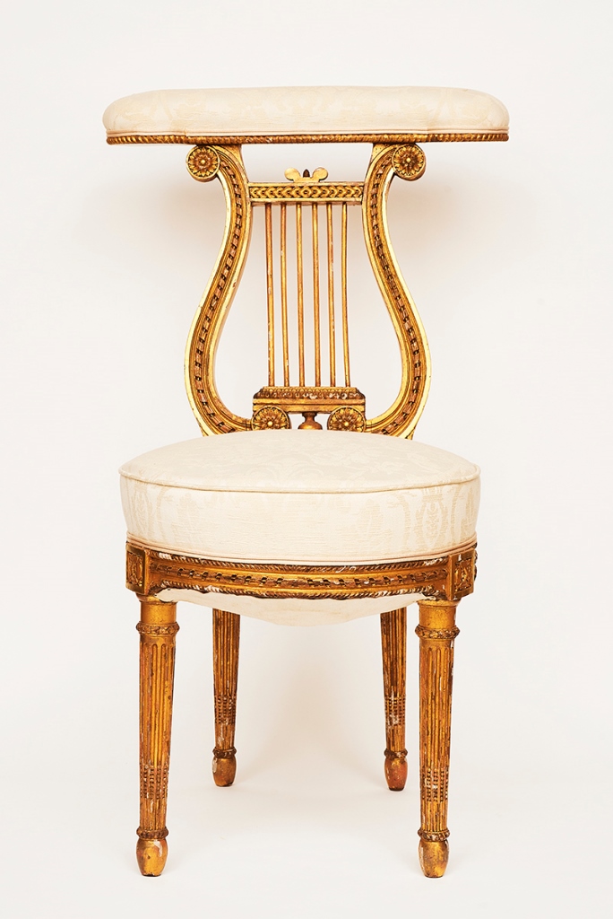 Pair of Louis XVI Style Music Room Chairs - Shapiro Auctioneers