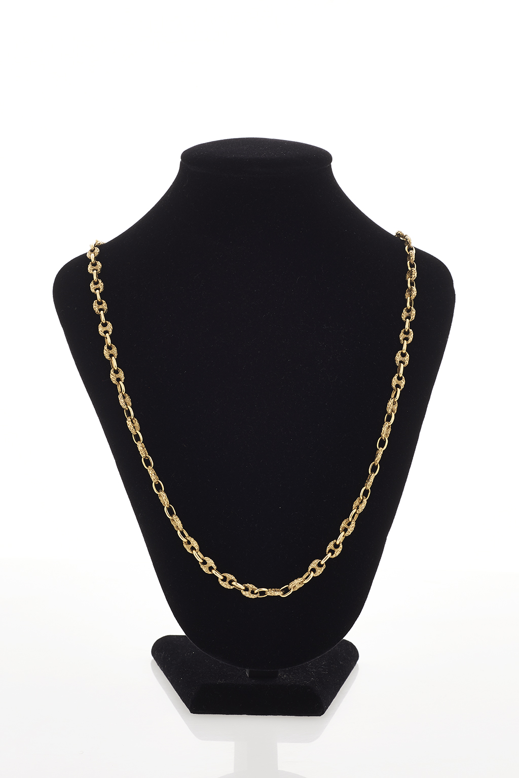 Textured Gold Link Chain - Shapiro Auctioneers