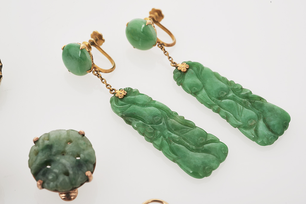 A Group of Jade Jewellery - Shapiro Auctioneers