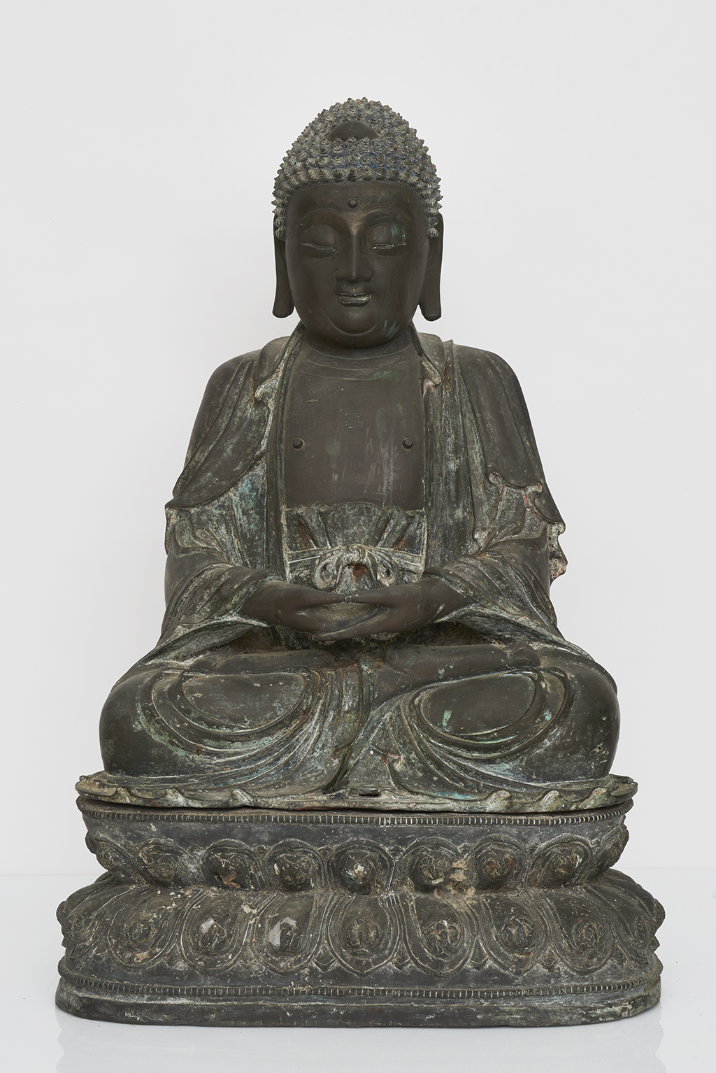 Chinese Bronze Figure of Buddha Sakyamuni