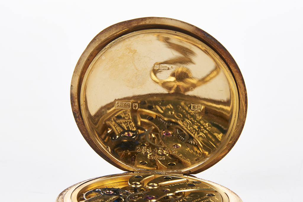 Swiss Gold Pocket Watch - Shapiro Auctioneers