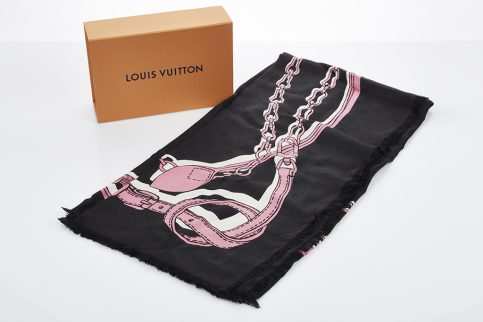 Louis Vuitton, Bags, Louis Vuitton Pink 220 Silk Scarf Twilly